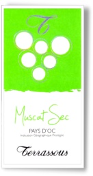 VIN de PAYS d'OC Blanc - TERRASSOUS - MUSCAT SEC 2009