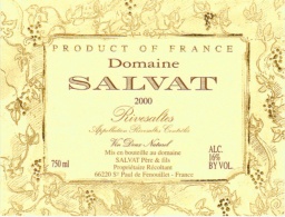 Rivesaltes - Domaine SALVAT - RIVESALTES AMBR 2000