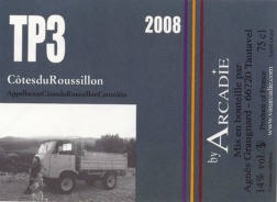 C�tes du Roussillon Rouge - Domaine ARCADIE - TP3 2011