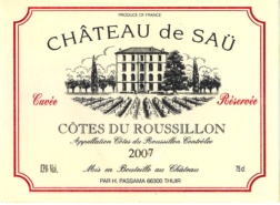 C�tes du Roussillon Rouge - Ch�teau de SAU - CHATEAU de SAU Cuv�e R�serv�e 2011